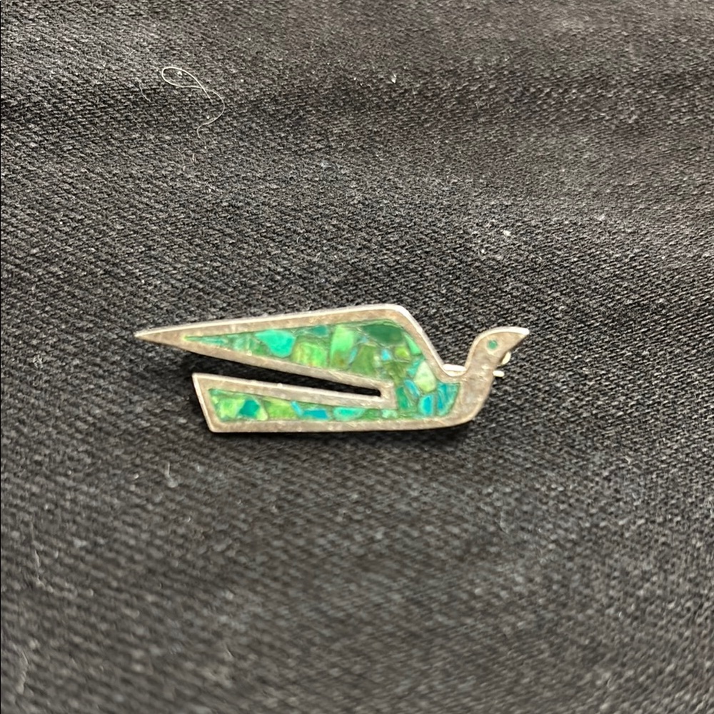 TURQUOISE / Sterling Silver BROOCH ***